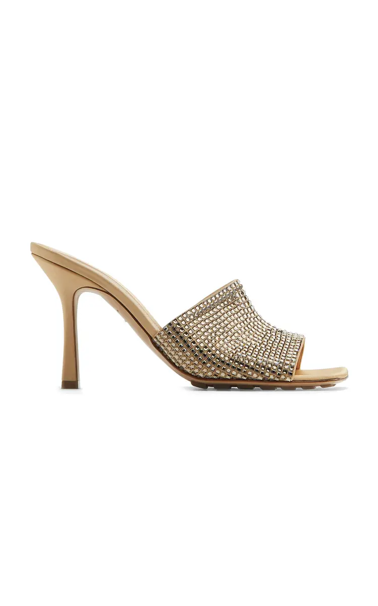 Bottega Veneta Sparkle Slide Stretch Satin Sandals | Thumbnail 2 Bottega Veneta Sparkle Slide Stretch Satin Sandals | Thumbnail 2