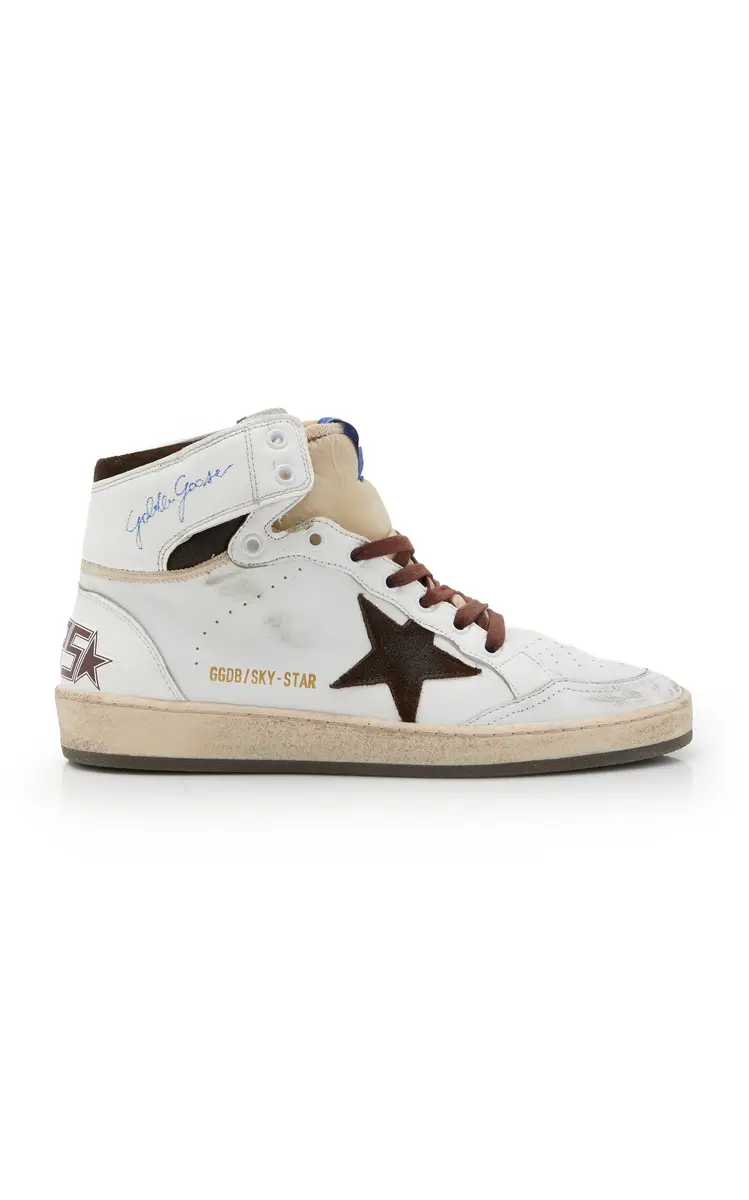 Golden Goose Sky Star Leather Sneakers | Thumbnail 6 Golden Goose Sky Star Leather Sneakers | Thumbnail 6