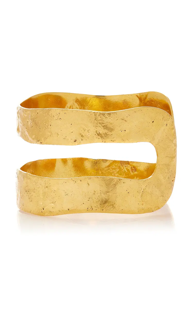 Sylvia Toledano Small Bianca 22K Gold-Plated Cuff | Thumbnail 4 Sylvia Toledano Small Bianca 22K Gold-Plated Cuff | Thumbnail 4