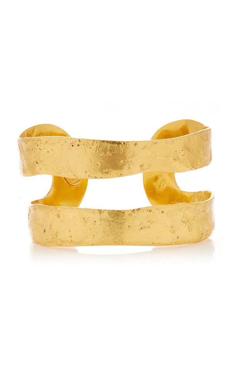 Sylvia Toledano Small Bianca 22K Gold-Plated Cuff