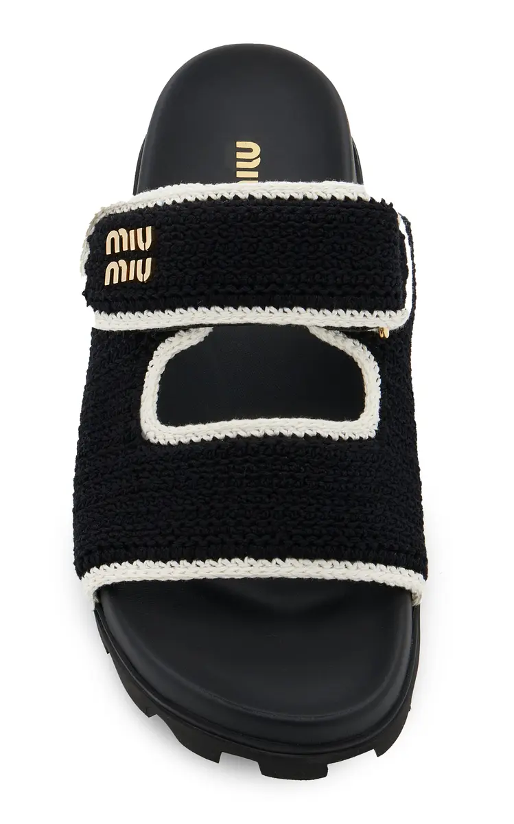Miu Miu Crocheted Sandals | Thumbnail 3 Miu Miu Crocheted Sandals | Thumbnail 3