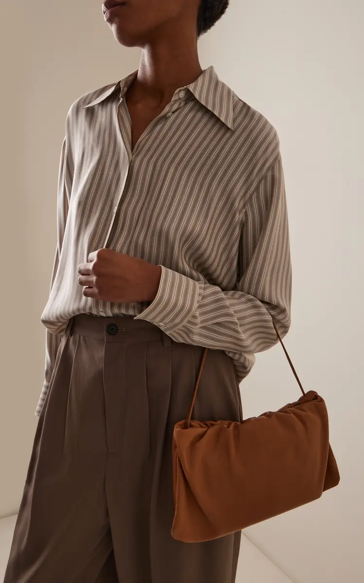 The Row XL Bourse Leather Bag | Thumbnail 3 The Row XL Bourse Leather Bag | Thumbnail 3