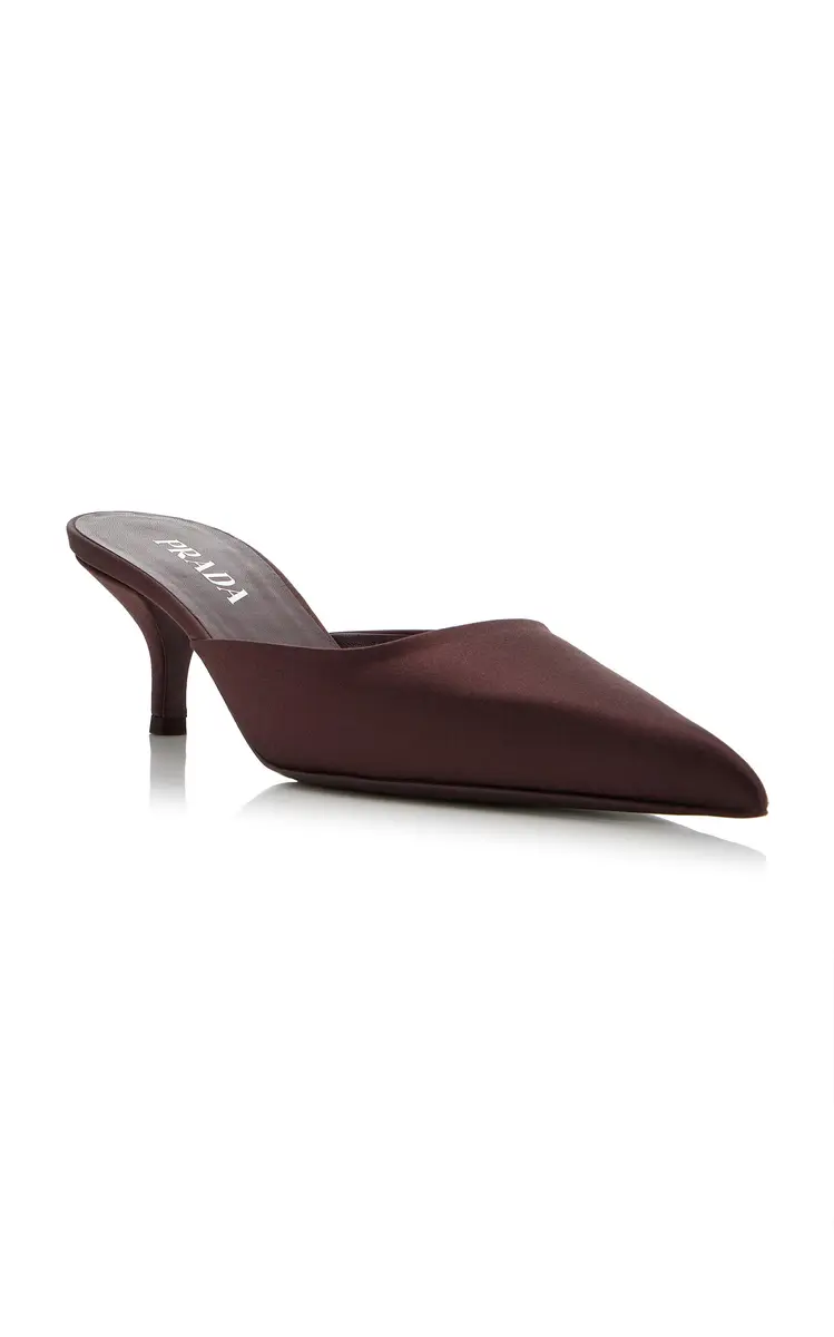 Prada Satin Mules | Thumbnail 5