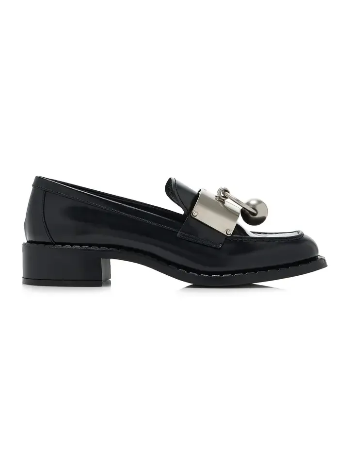 Metal-Detailed Leather Loafers Metal-Detailed Leather Loafers