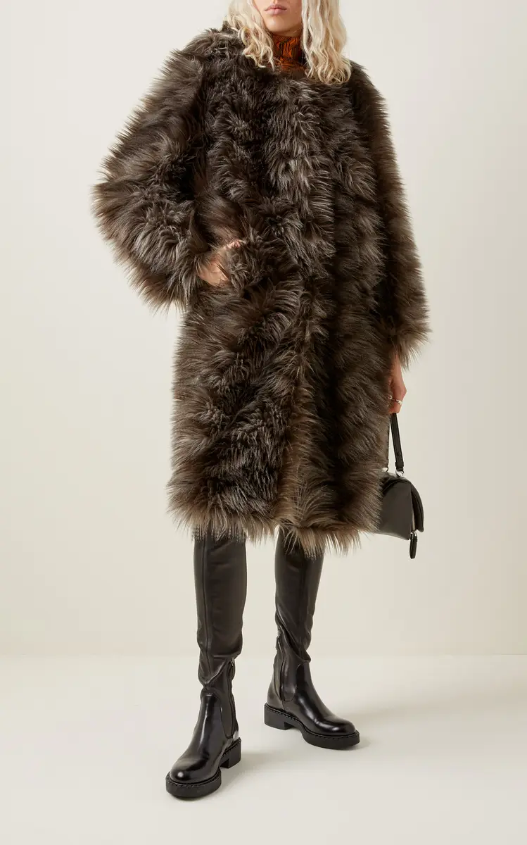 Prada Faux Fur Coat | Thumbnail 3 Prada Faux Fur Coat | Thumbnail 3