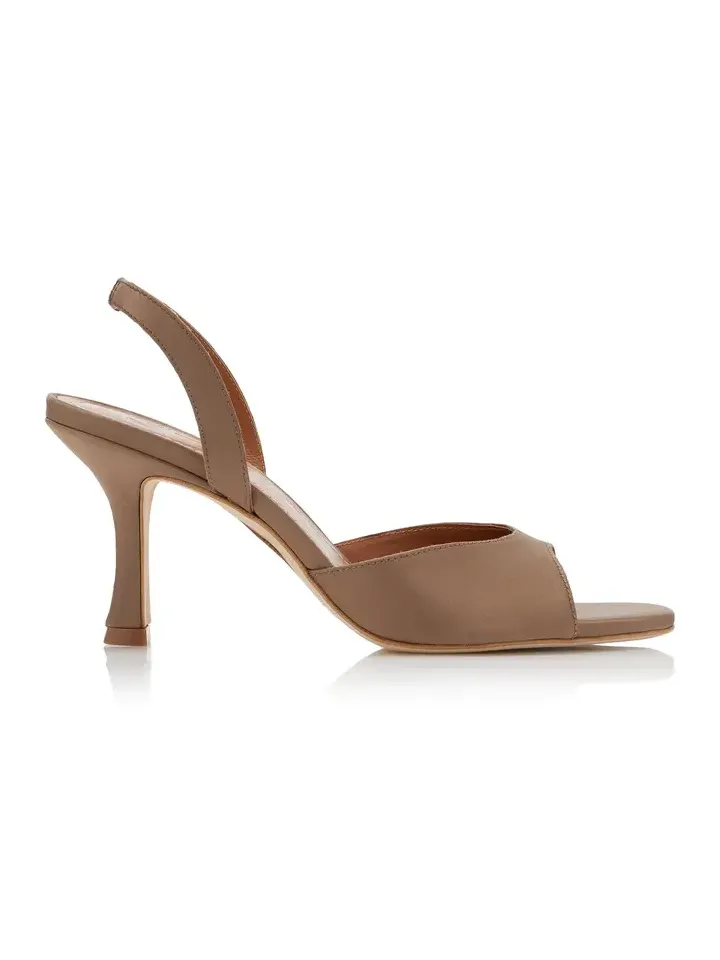 Brigitte Satin Slingback Sandals Brigitte Satin Slingback Sandals