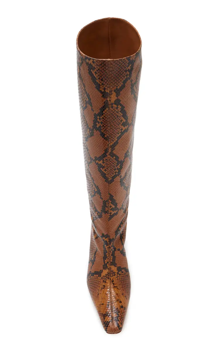 STAUD Wally Snake-Effect Leather Knee Boots | Thumbnail 3 STAUD Wally Snake-Effect Leather Knee Boots | Thumbnail 3
