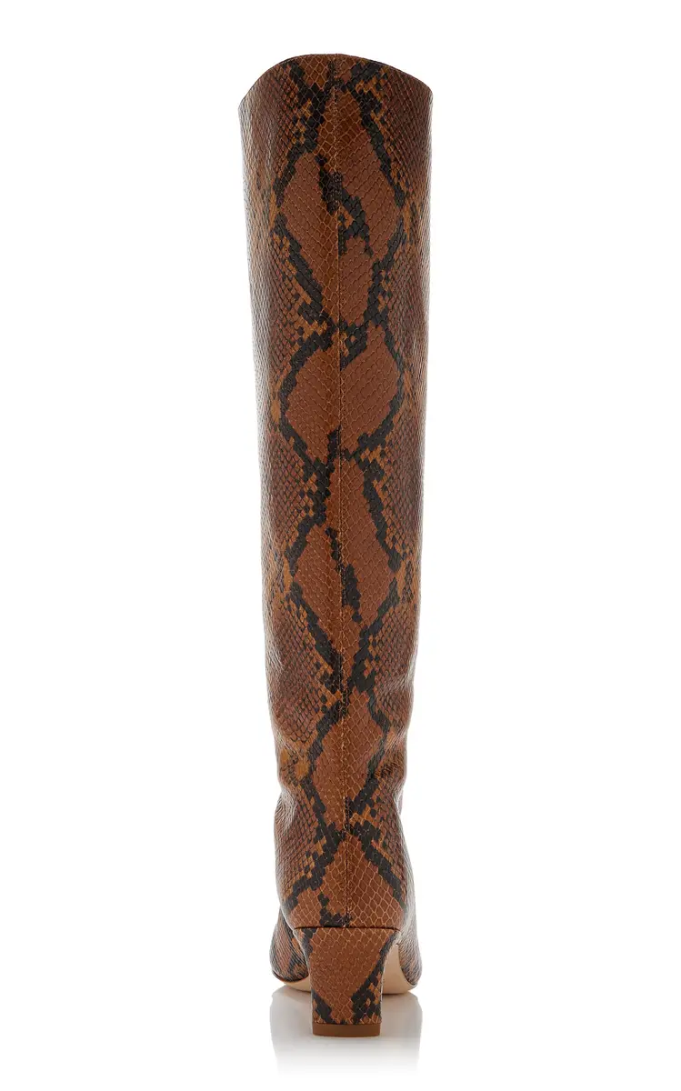 STAUD Wally Snake-Effect Leather Knee Boots | Thumbnail 5 STAUD Wally Snake-Effect Leather Knee Boots | Thumbnail 5
