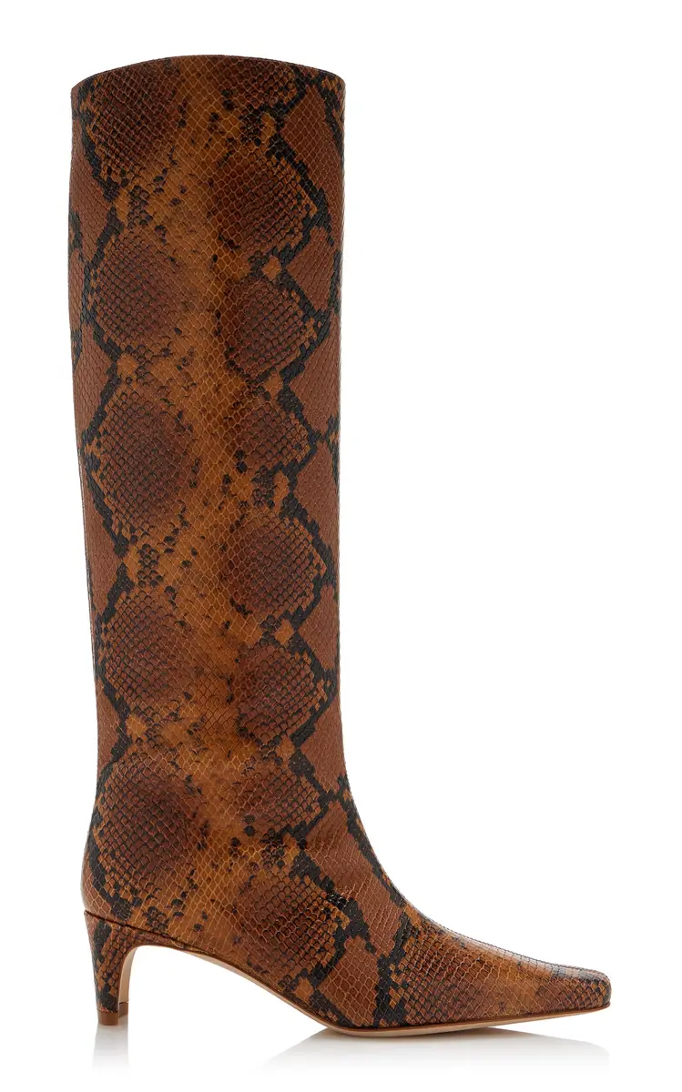STAUD Wally Snake-Effect Leather Knee Boots | Thumbnail 6 STAUD Wally Snake-Effect Leather Knee Boots | Thumbnail 6