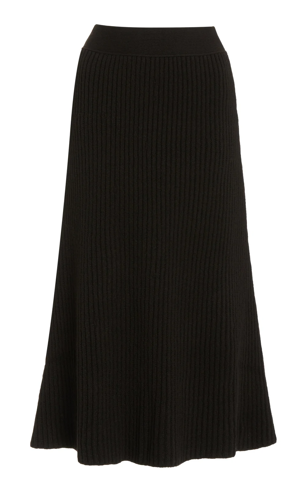 Ribbed-Knit Wool Midi Skirt Ribbed-Knit Wool Midi Skirt