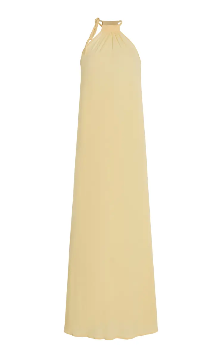 BEVZA Spikelet Crepe Maxi Dress | Image 1 BEVZA Spikelet Crepe Maxi Dress | Image 1