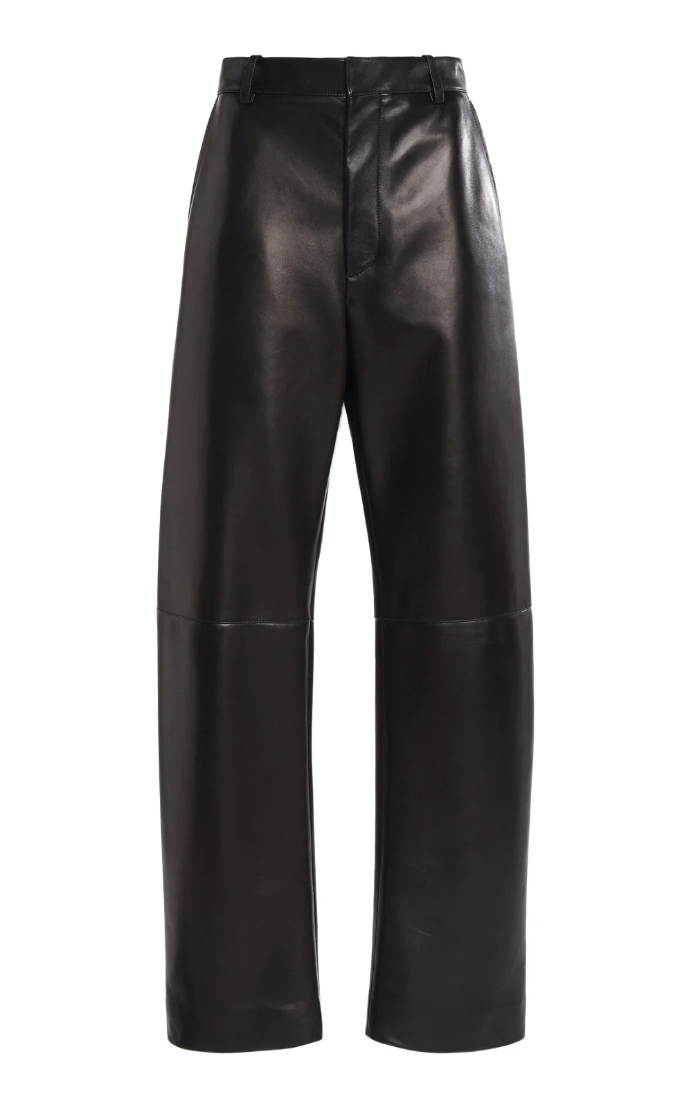 Mid-Rise Leather Barrel-Leg Pants Mid-Rise Leather Barrel-Leg Pants