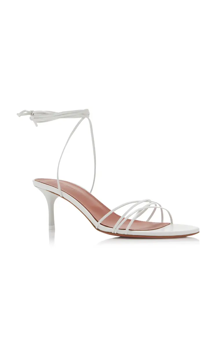 Amina Muaddi Lori Lace-Up Leather Sandals | Thumbnail 5 Amina Muaddi Lori Lace-Up Leather Sandals | Thumbnail 5
