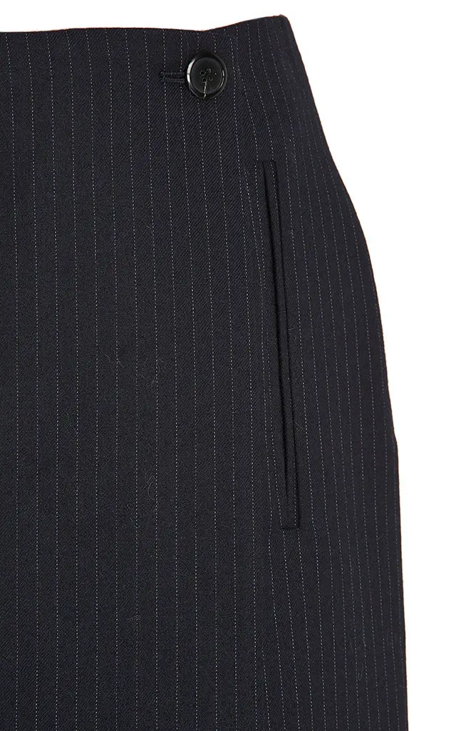 Prada Pinstriped Wool Midi Skirt | Thumbnail 6 Prada Pinstriped Wool Midi Skirt | Thumbnail 6