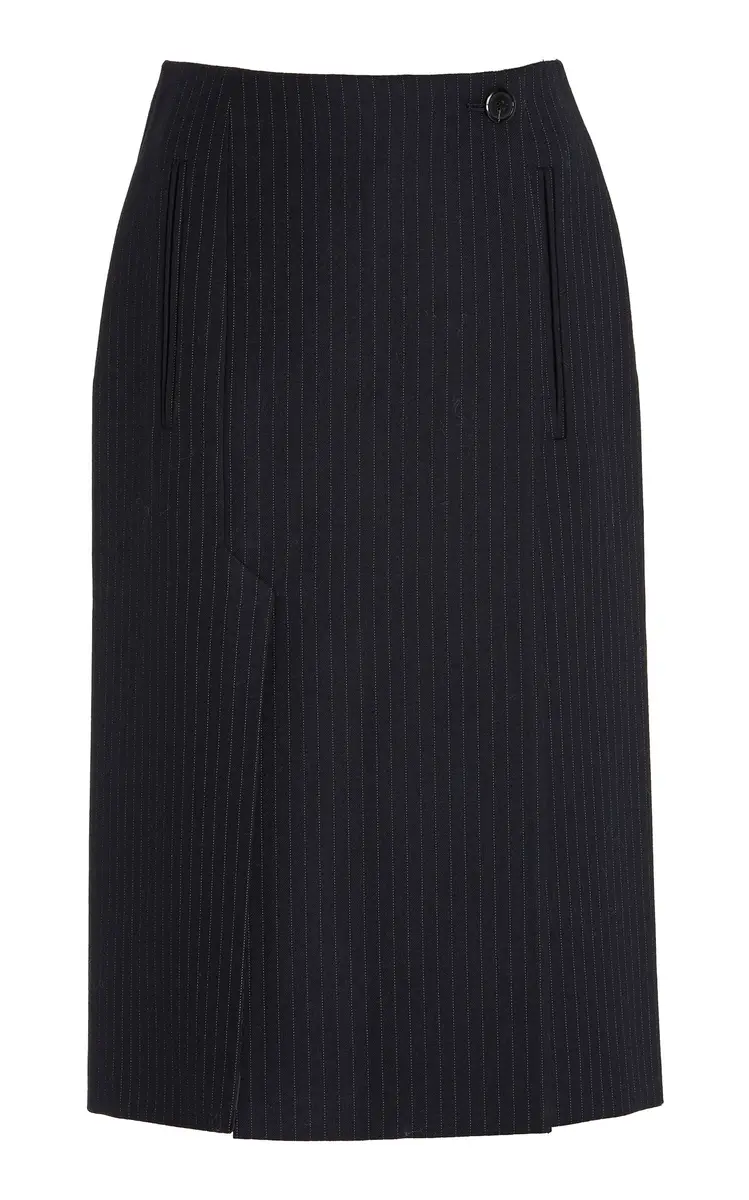 Prada Pinstriped Wool Midi Skirt | Thumbnail 7 Prada Pinstriped Wool Midi Skirt | Thumbnail 7