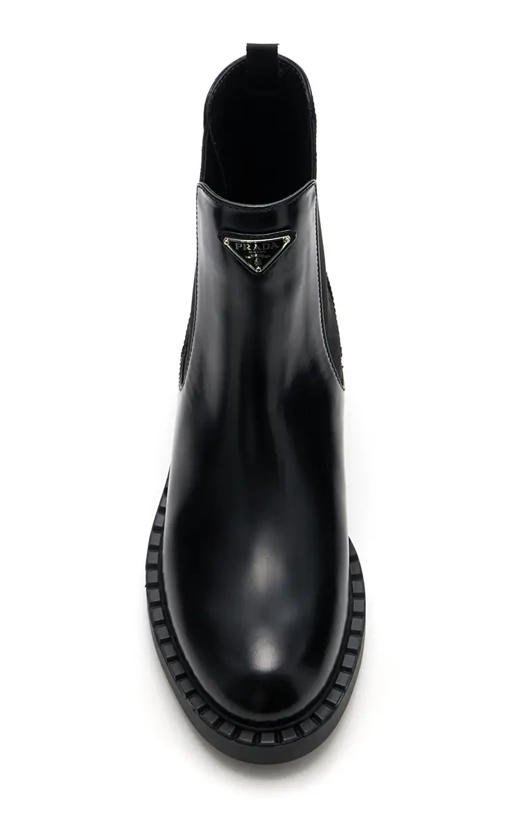 Prada Leather Chelsea Ankle Boots | Thumbnail 3 Prada Leather Chelsea Ankle Boots | Thumbnail 3