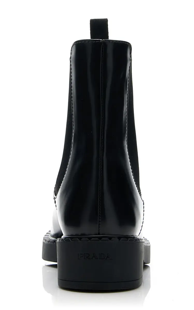 Prada Leather Chelsea Ankle Boots | Thumbnail 5 Prada Leather Chelsea Ankle Boots | Thumbnail 5