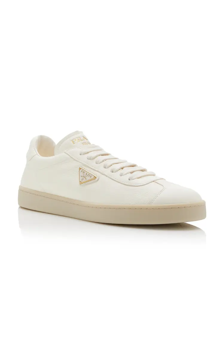 Prada Lane Low Top Leather Sneakers | Thumbnail 4