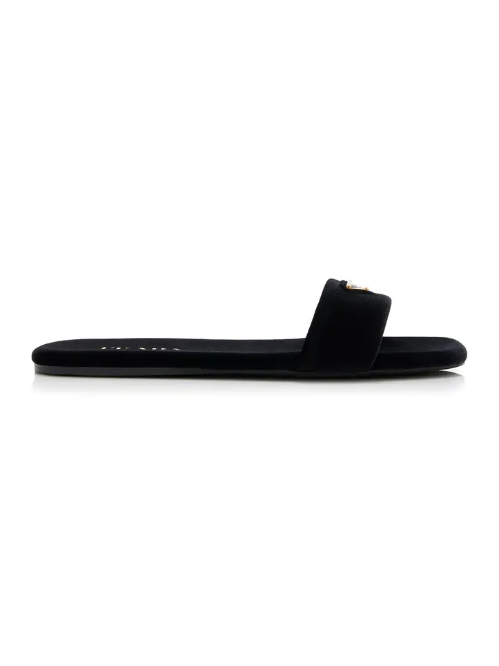 Velvet Slide Sandals Velvet Slide Sandals