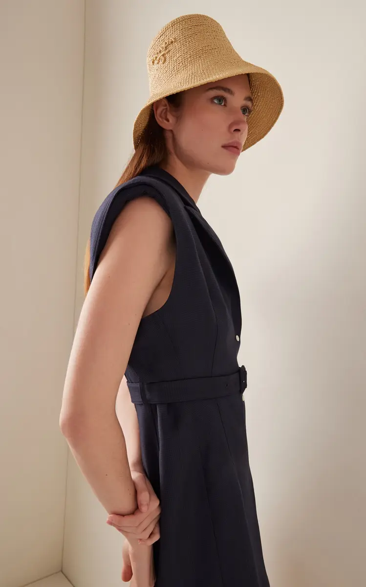 Prada Raffia Bucket Hat | Thumbnail 2 Prada Raffia Bucket Hat | Thumbnail 2