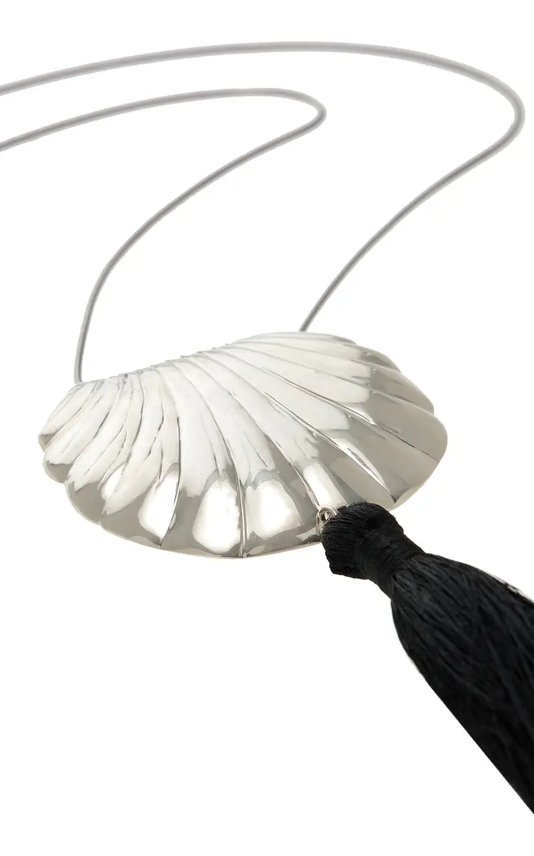 Juju Vera Exclusive Riviera Petra Tasseled Sterling Silver Necklace | Thumbnail 4