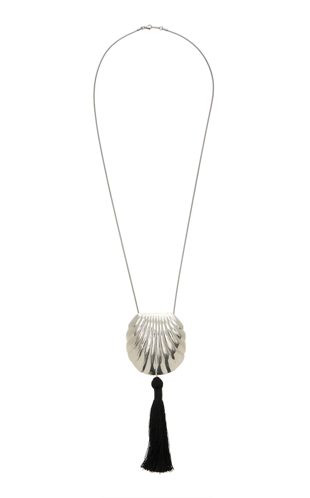 Juju Vera Exclusive Riviera Petra Tasseled Sterling Silver Necklace