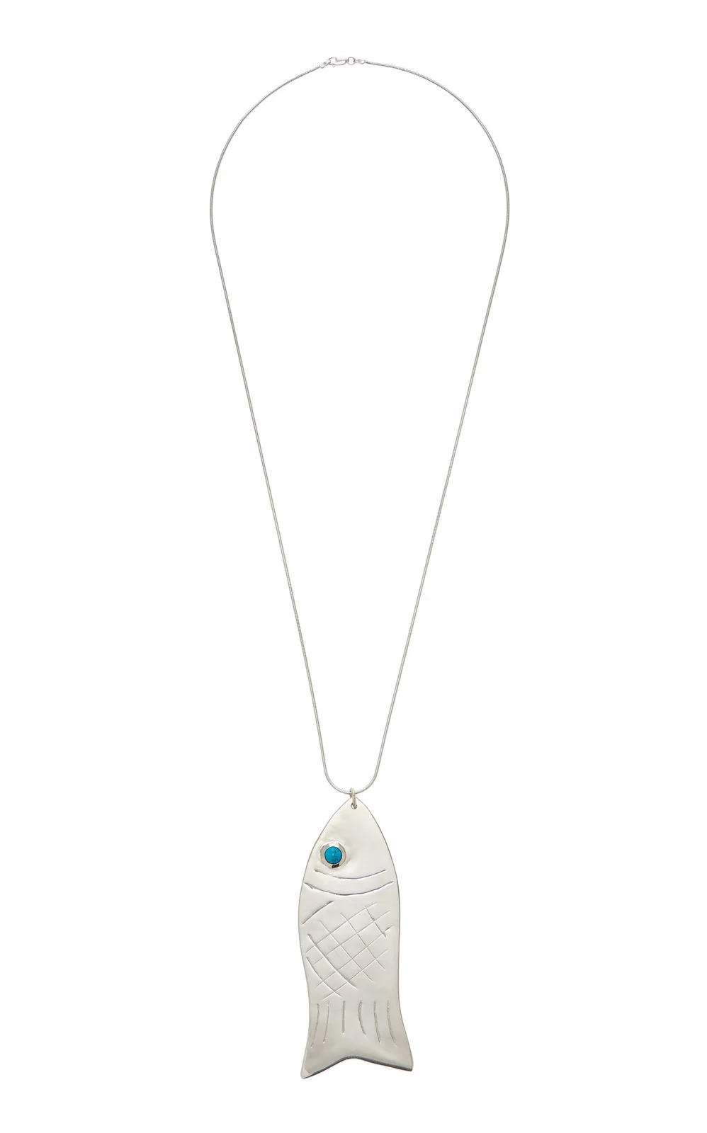 Juju Vera Exclusive Riviera Sterling Silver Turquoise Fish Necklace