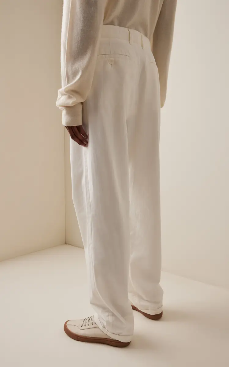 The Row Neriah Cotton-Blend Straight-Leg Pants | Thumbnail 4 The Row Neriah Cotton-Blend Straight-Leg Pants | Thumbnail 4