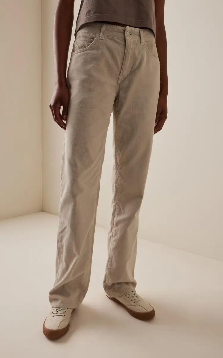 The Row Carlyl Corduroy Mid-Rise Straight-Leg Jeans | Thumbnail 3