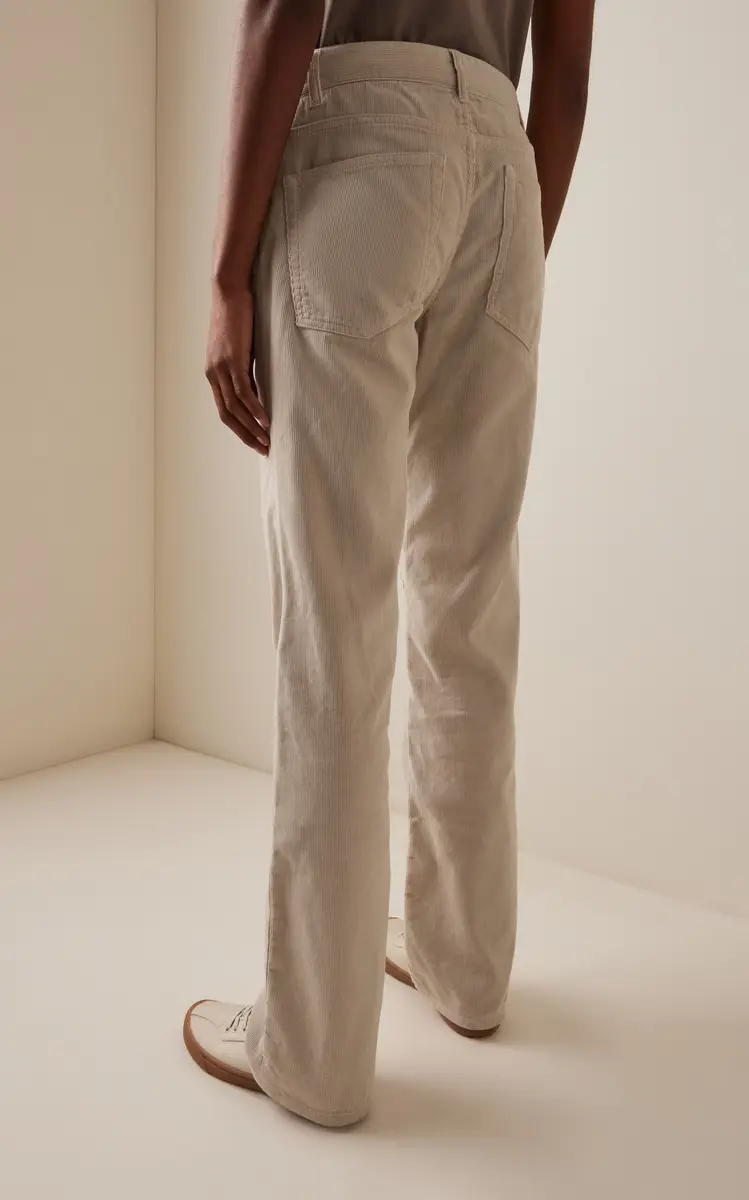 The Row Carlyl Corduroy Mid-Rise Straight-Leg Jeans | Thumbnail 4