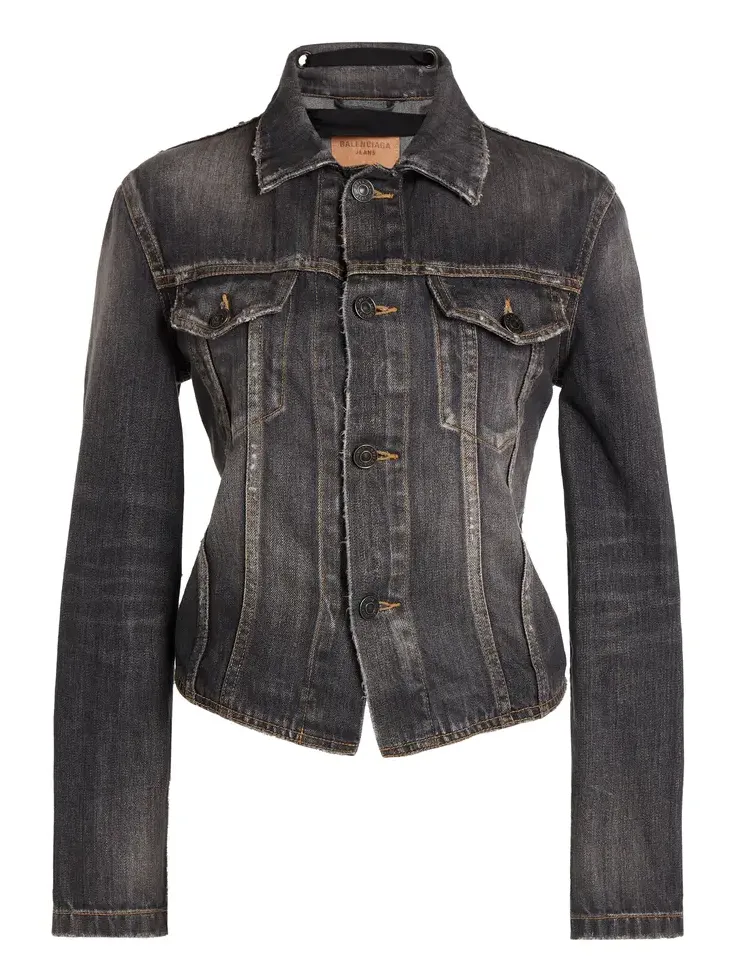 Balenciaga Lace-up Denim Jacket