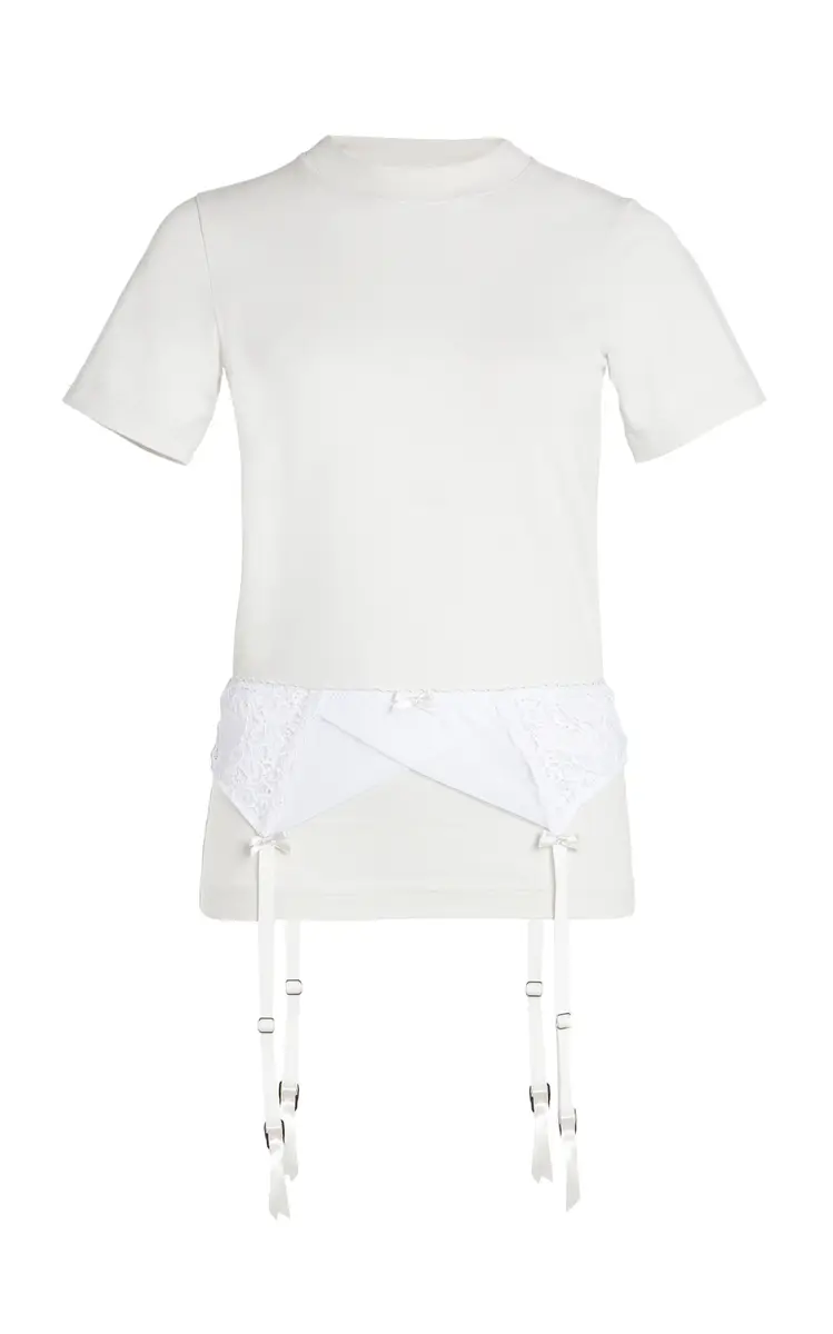 Balenciaga Lingerie Stretch-Jersey T-Shirt | Thumbnail 6 Balenciaga Lingerie Stretch-Jersey T-Shirt | Thumbnail 6