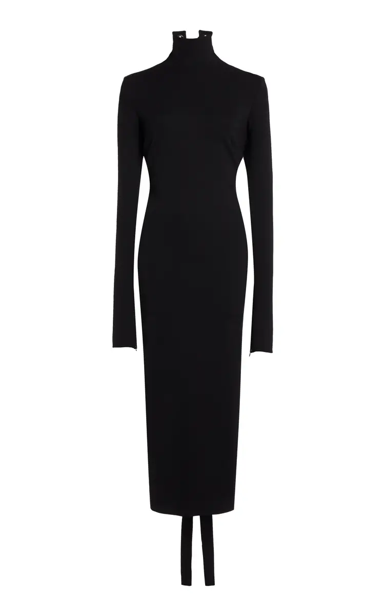 Balenciaga Lace-Up Jersey Midi Dress | Thumbnail 6 Balenciaga Lace-Up Jersey Midi Dress | Thumbnail 6