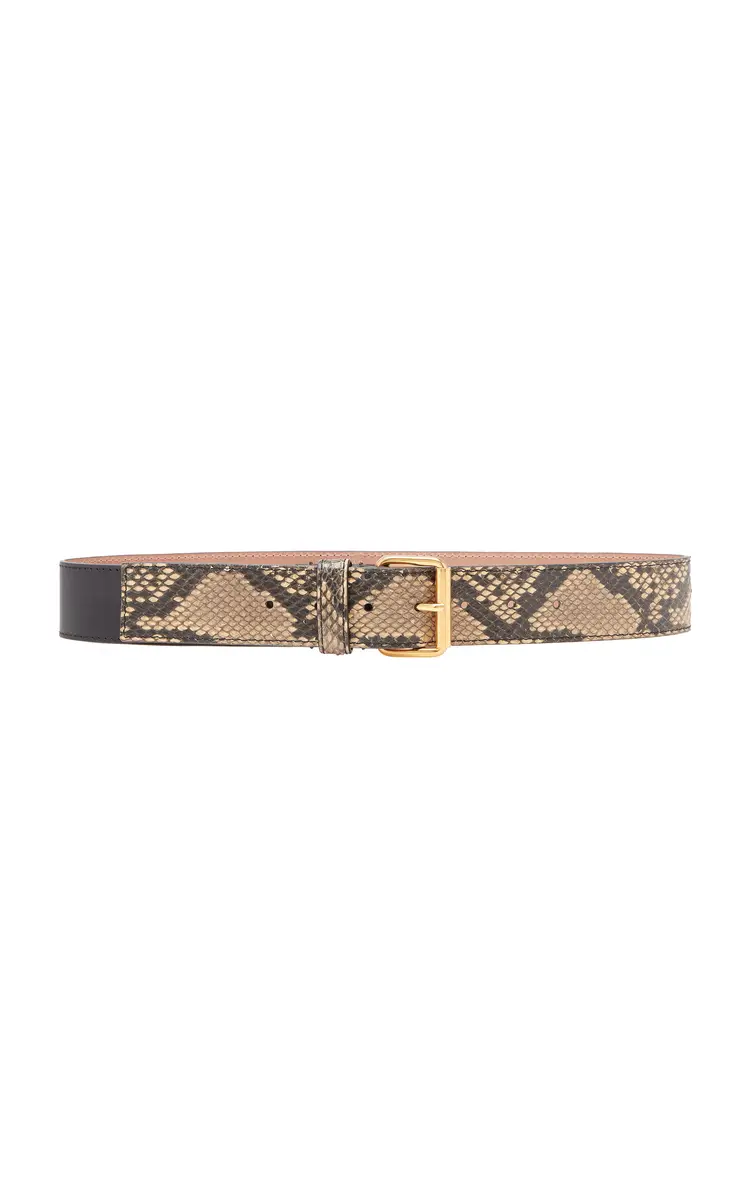 Dries Van Noten Python-Effect Leather Belt | Thumbnail 5 Dries Van Noten Python-Effect Leather Belt | Thumbnail 5