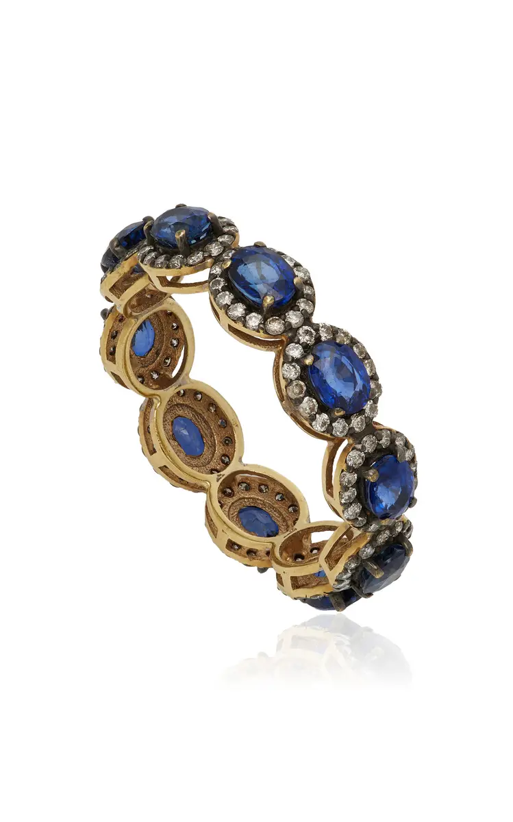 Amrapali Mini Rajasthan 18K Yellow Gold Sapphire Ring | Thumbnail 3 Amrapali Mini Rajasthan 18K Yellow Gold Sapphire Ring | Thumbnail 3