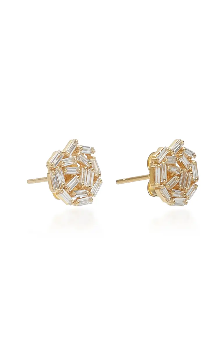 Suzanne Kalan 18K Gold Diamond Earrings | Thumbnail 3 Suzanne Kalan 18K Gold Diamond Earrings | Thumbnail 3