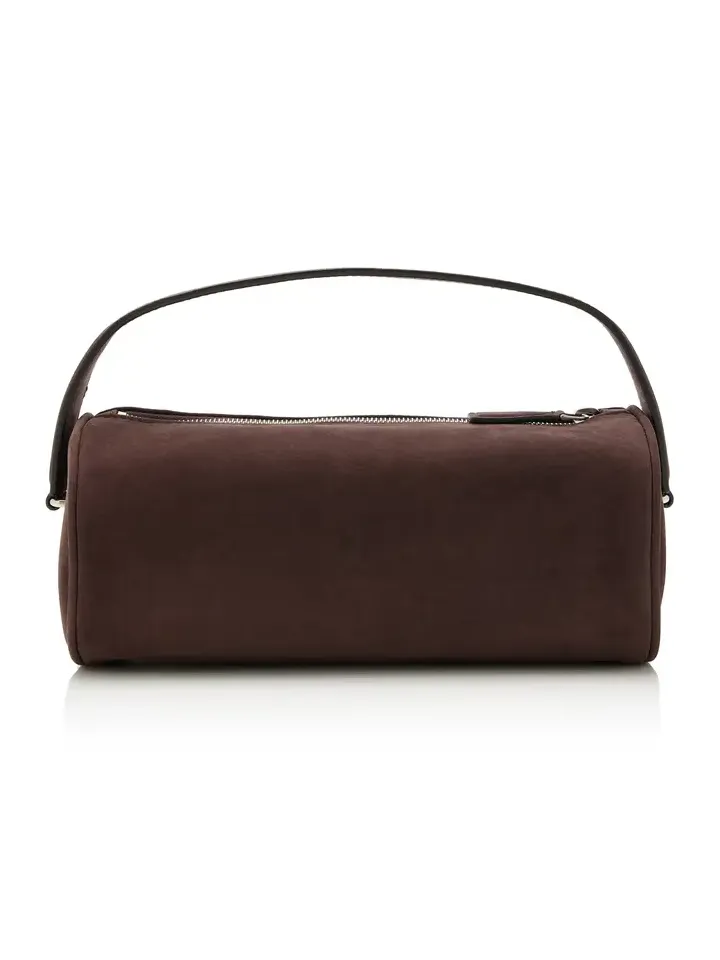 Round 90's Leather Top Handle Bag