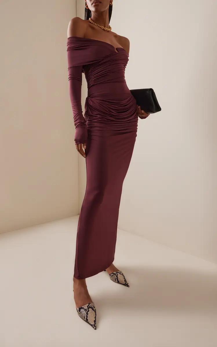 Paris Georgia Raffy Draped Maxi Skirt | Thumbnail 2 Paris Georgia Raffy Draped Maxi Skirt | Thumbnail 2