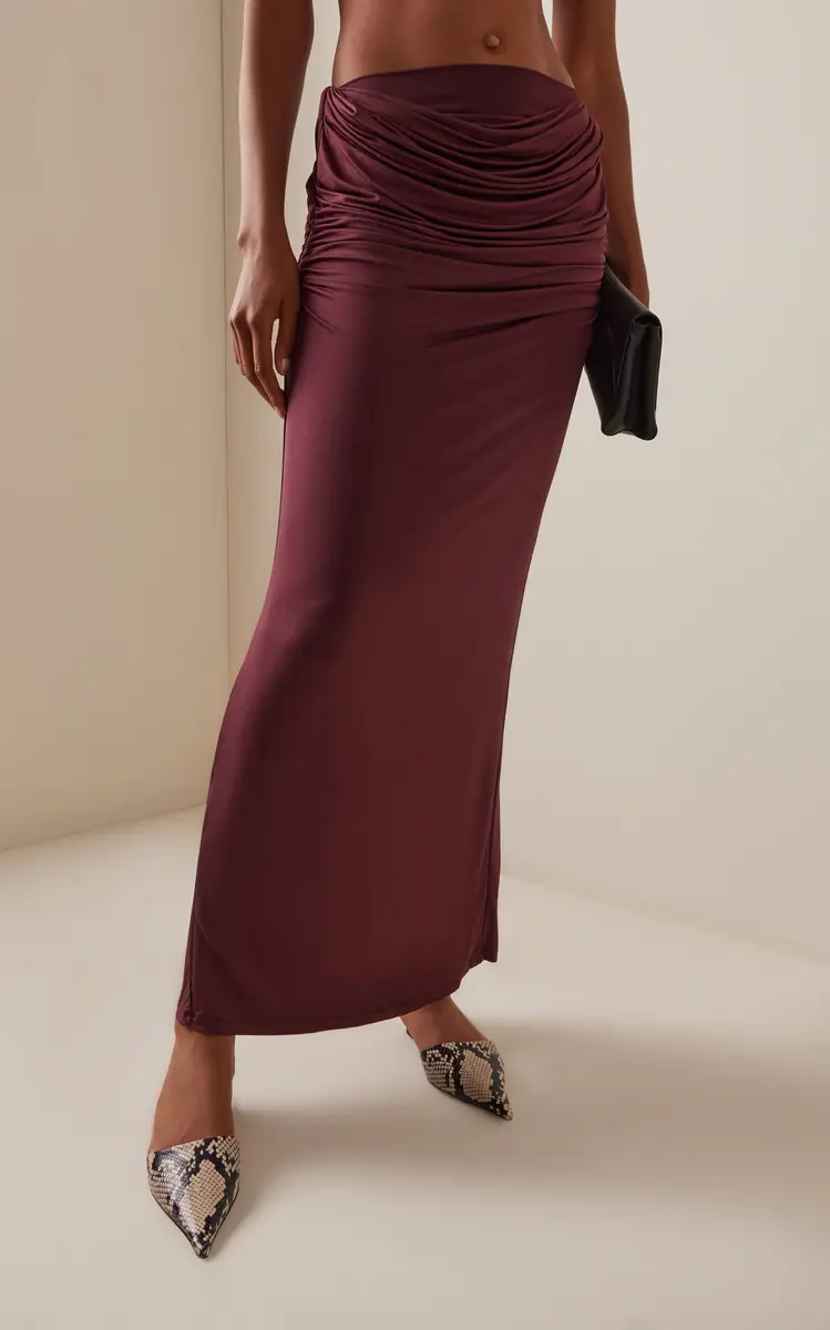 Paris Georgia Raffy Draped Maxi Skirt | Thumbnail 3 Paris Georgia Raffy Draped Maxi Skirt | Thumbnail 3