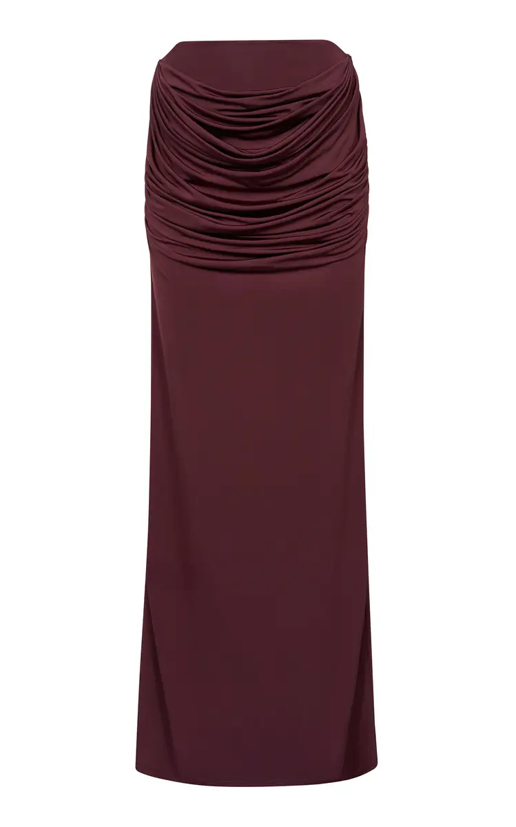 Paris Georgia Raffy Draped Maxi Skirt | Thumbnail 5 Paris Georgia Raffy Draped Maxi Skirt | Thumbnail 5
