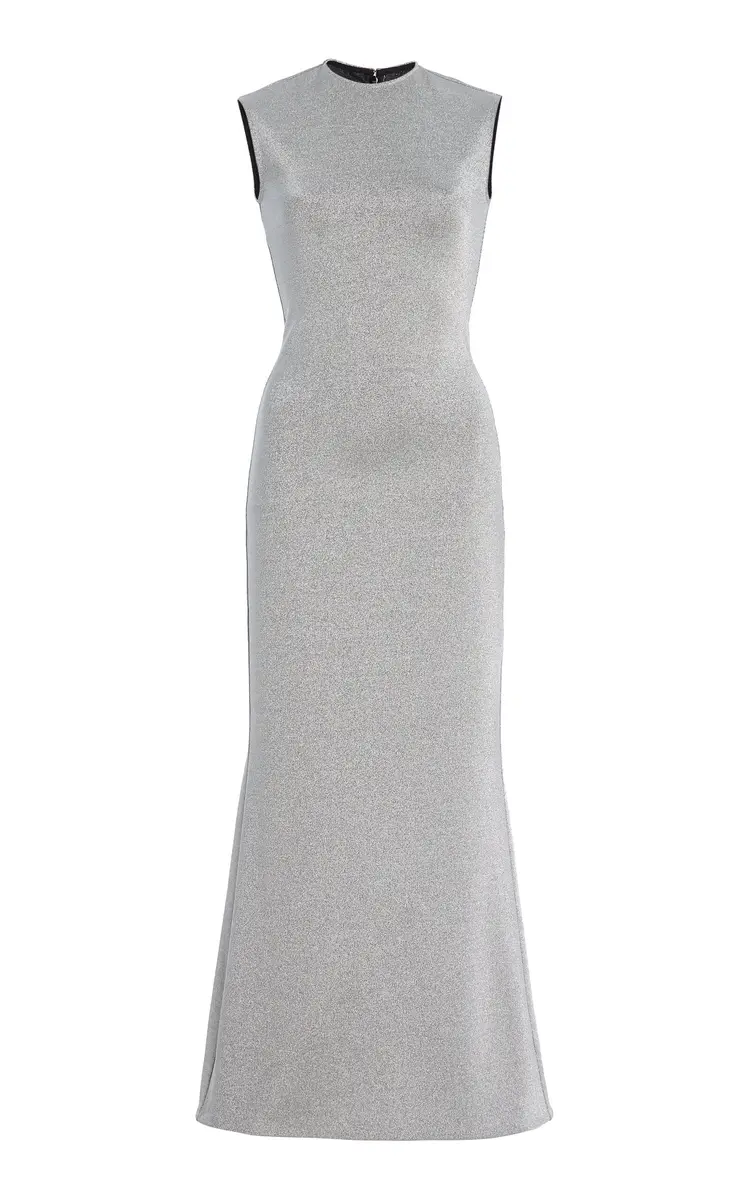Burc Akyol Metallic-Jersey Dress | Thumbnail 8 Burc Akyol Metallic-Jersey Dress | Thumbnail 8