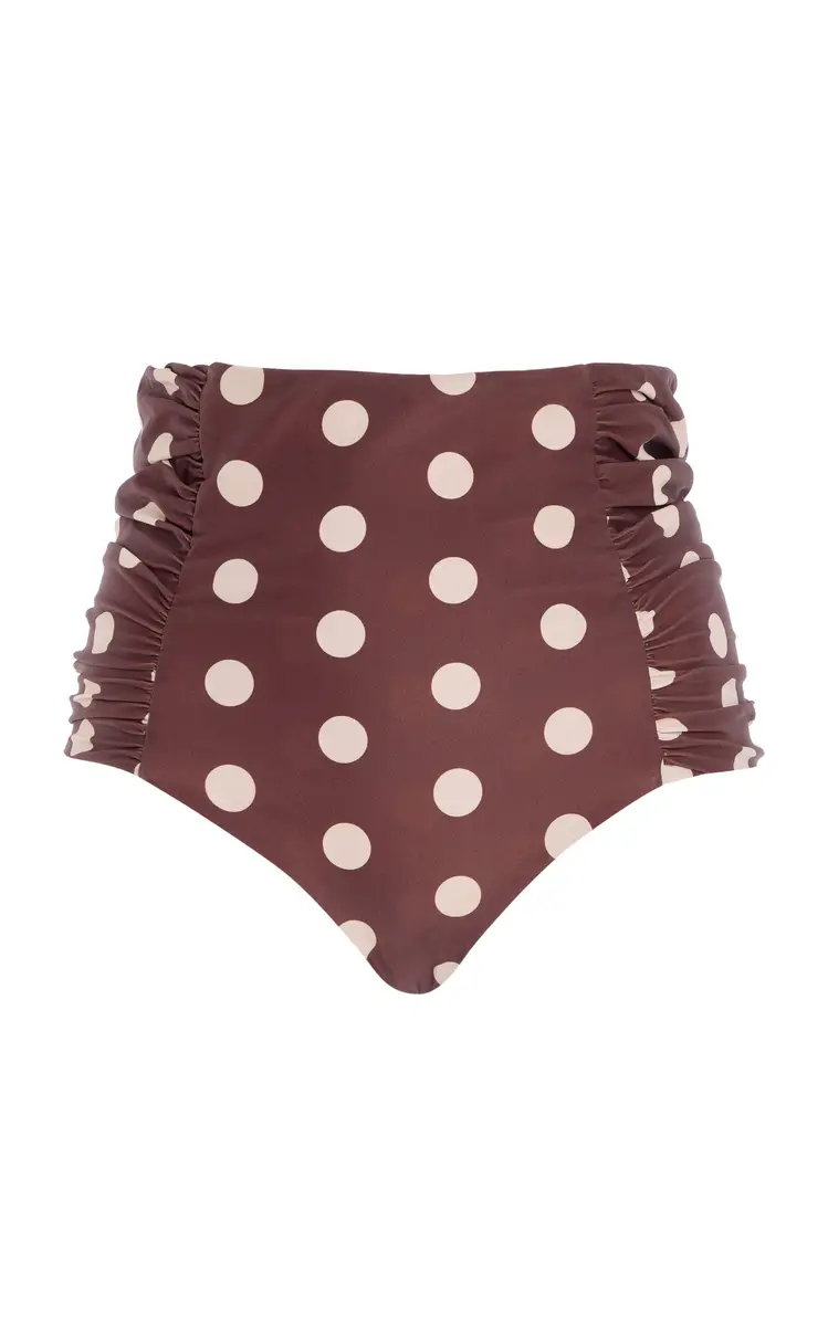 JUILLET SWIMWEAR Luisa Ruched High-Waisted Bikini Bottom | Thumbnail 7 JUILLET SWIMWEAR Luisa Ruched High-Waisted Bikini Bottom | Thumbnail 7