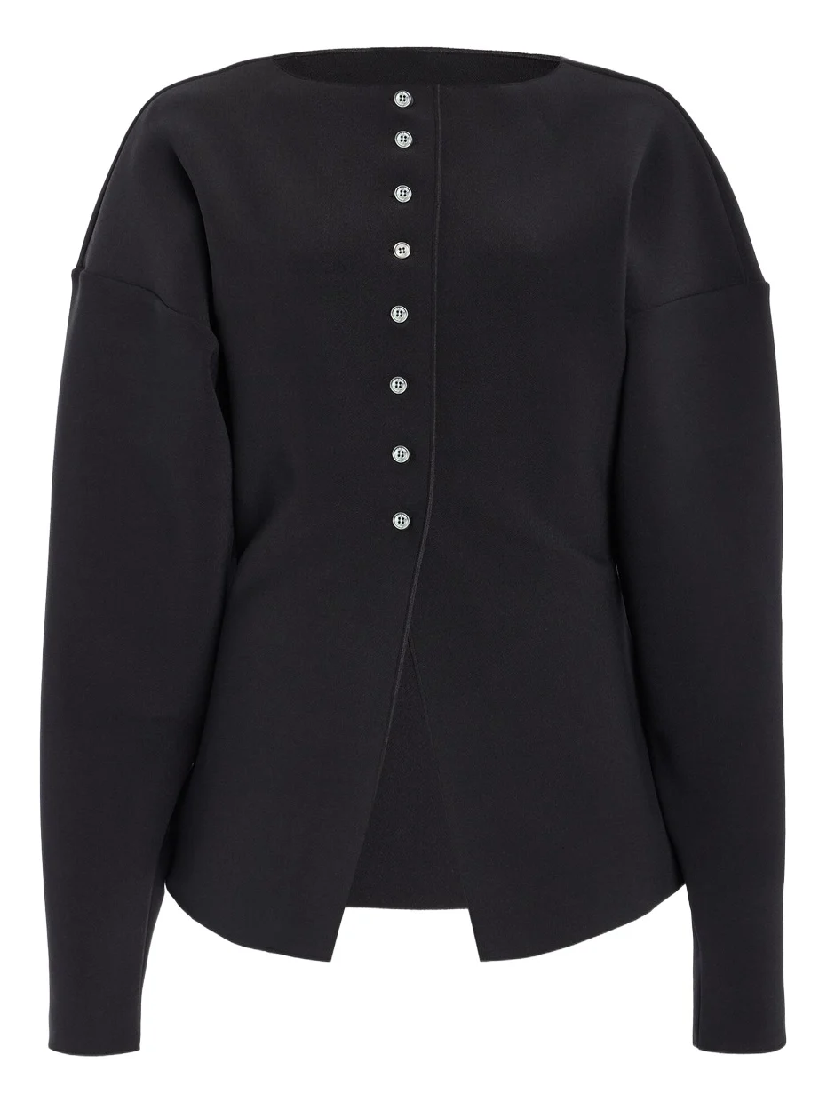 Exclusive Lay Bonded Crepe Cardigan Exclusive Lay Bonded Crepe Cardigan
