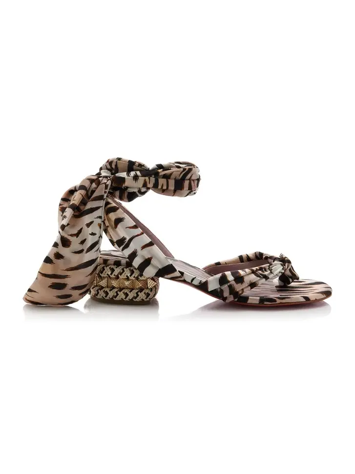 Pyra Du Desert 30mm Crepe-Satin Sandals Pyra Du Desert 30mm Crepe-Satin Sandals