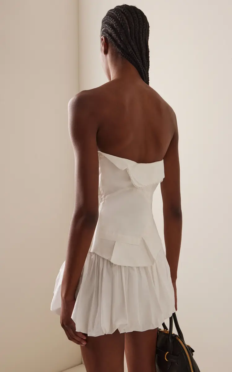 Miu Miu Cotton Poplin Bustier Top | Thumbnail 4 Miu Miu Cotton Poplin Bustier Top | Thumbnail 4