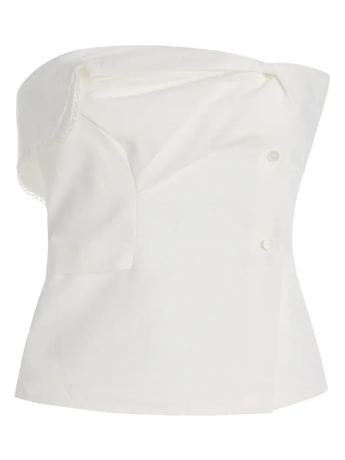 Cotton Poplin Bustier Top Cotton Poplin Bustier Top