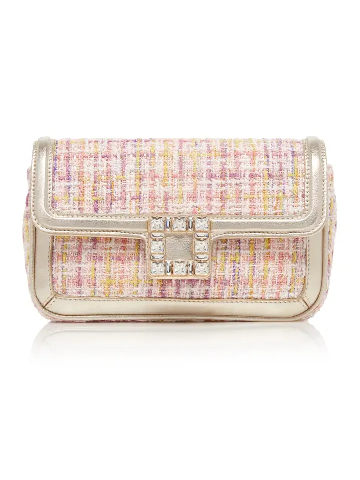 Roger Vivier Viv' Jeu De Fille Tweed Envelope Bag