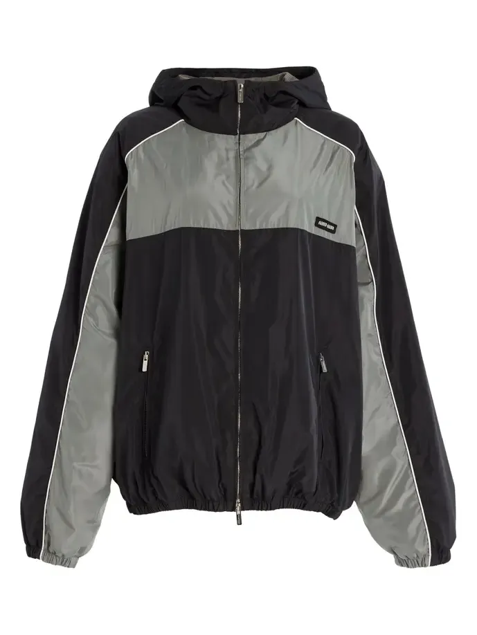 Miu Miu Recycled Nylon Windbreaker Jacket