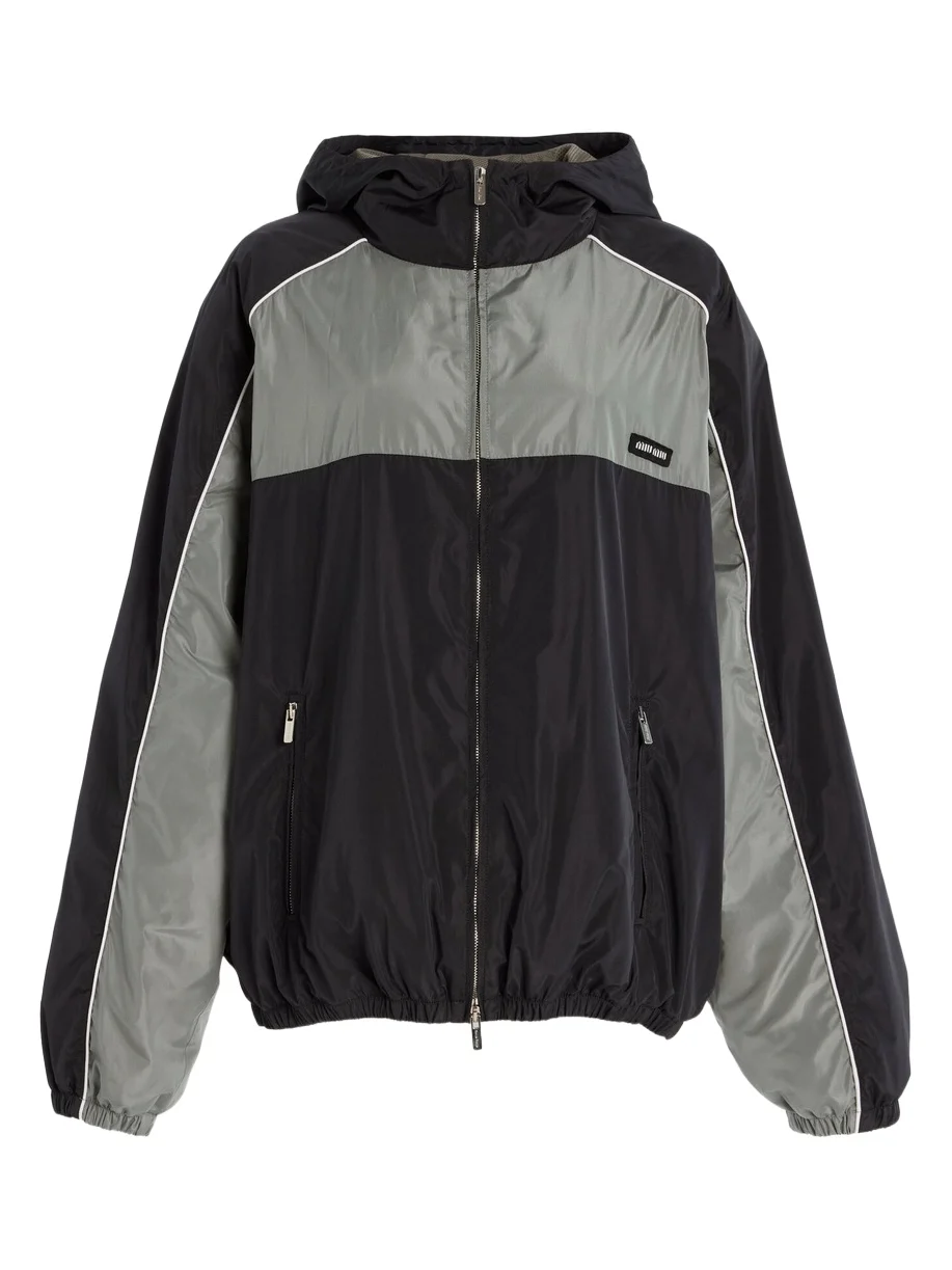 Miu Miu Recycled Nylon Windbreaker Jacket