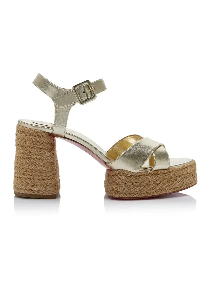 Calakala 85mm Metallic Leather Platform Sandals